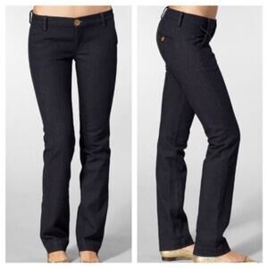 J Brand Bea Womens Straight Leg Trouser Jeans Sz 29 Low Rise Y2K Retro Girl Boss